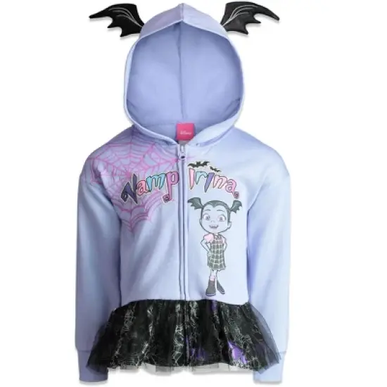 Disney Vampirina Girls French Terry Zip Up Hoodie Little Kid to Big Kid  image {7}