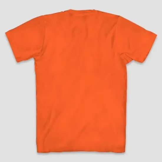 Men's Pumpkin Face Short Sleeve Graphic T-Shirt - Orange - Halloween image {1}