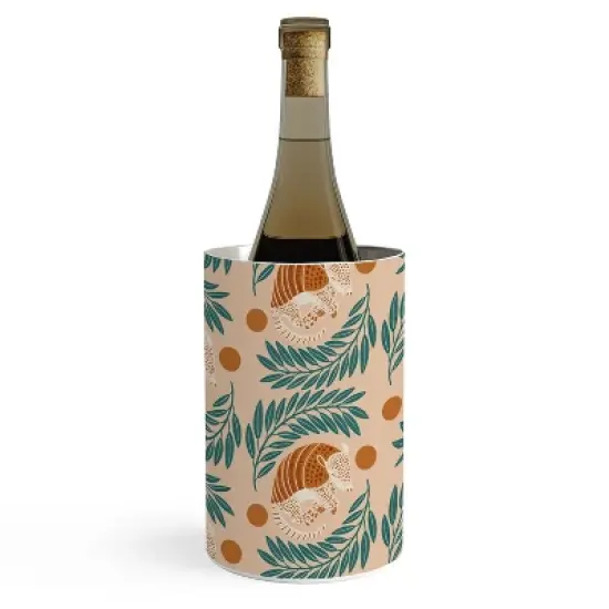 Jessica Molina Sleepy Armadillo Burnt Orange Wine Chiller - Deny Designs image {2}