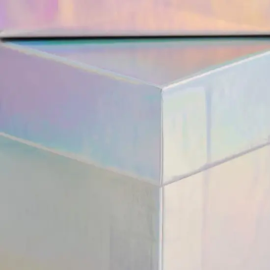 Stockroom Plus 4 Pack Square Nesting Gift Boxes, Decorative Boxes with Lids in 4 Assorted Sizes for Wedding, Bridal Shower, Baby Shower, Silver image {4}