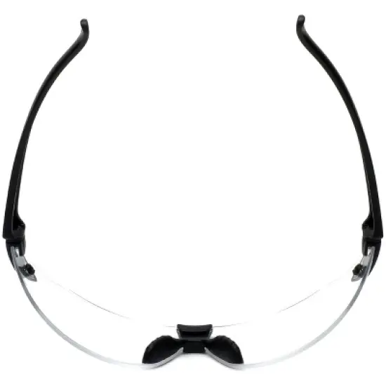 Calabria STS-146 Shatterproof Polycarbonate Safety Glasses in Black/Clear-(Frame Width: 127mm|Lens Height: 38mm) image {4}