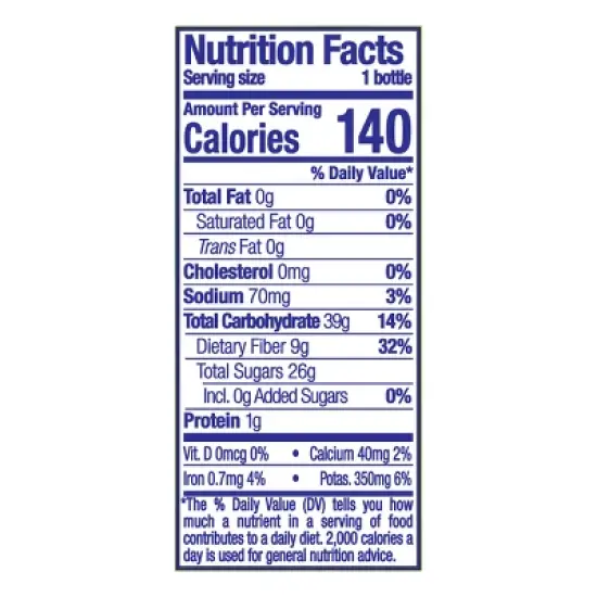 Naked Juice Tropical Greens Fiber Smoothie - 15.2 fl oz image {4}