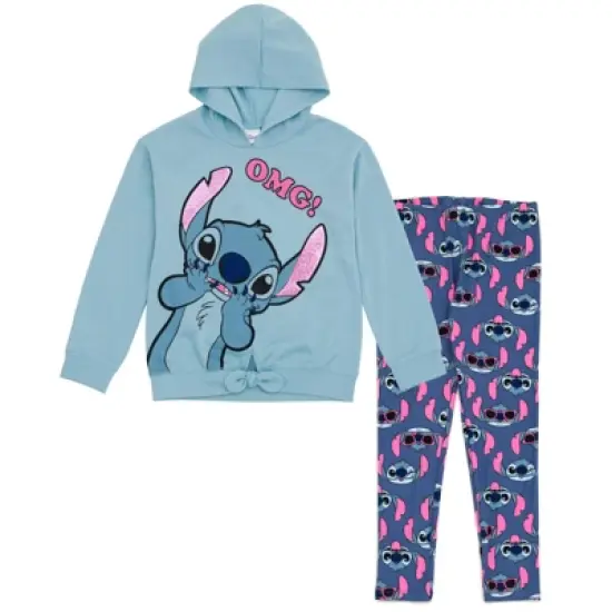 Disney Encanto Isabela Luisa Mirabel Sequin Pullover Fleece Hoodie and Leggings Outfit Set Little Kid to Big Kid image {7}