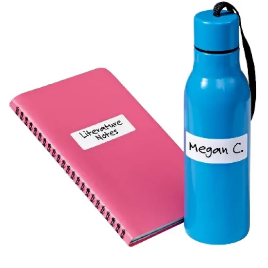 Avery Multi-Use Removable Labels, 1" x 3", White, Non-Printable, 8 Packs, 576 Blank Labels Total (21932) image {1}