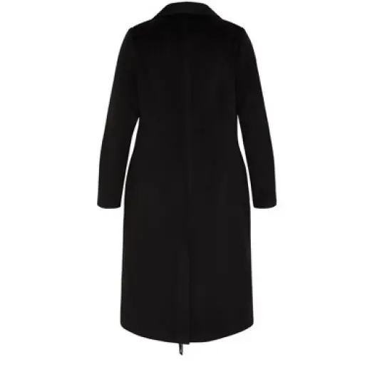 Women's Plus Size Amelia Coat - black | CITY CHIC image {5}