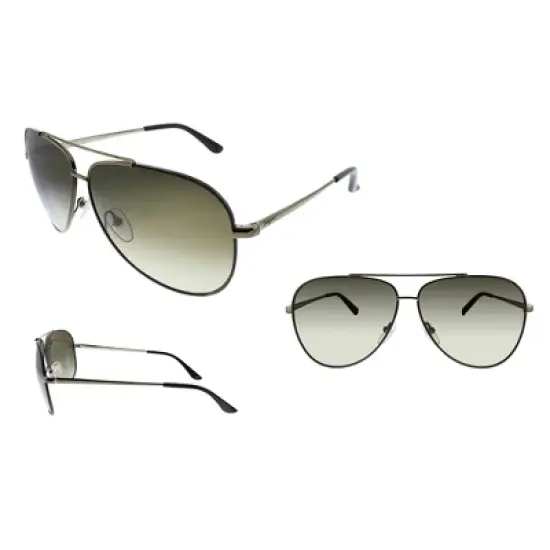 Salvatore Ferragamo SF 131S 211 Unisex Aviator Sunglasses Brown 60mm image {3}
