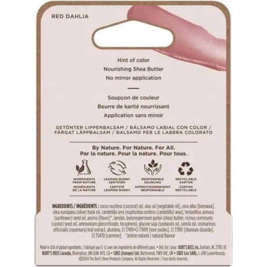 Burt's Bees Tinted Lip Balm - Red Dahlia - 0.15oz image {11}