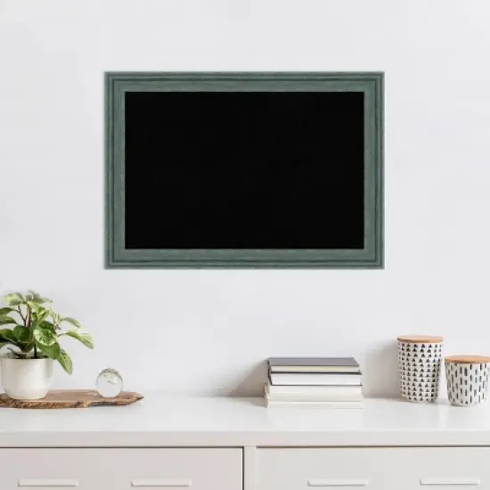 27"x19" Upcycled Wood Frame Cork Board - Amanti Art image {6}