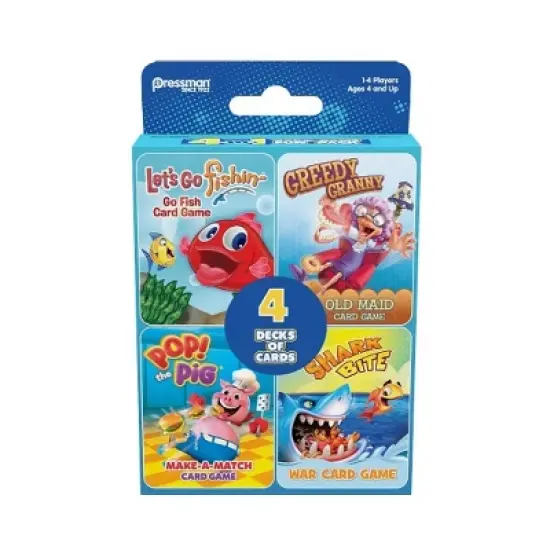 Classic Card Games 4-In-1 Set Board Game image {1}