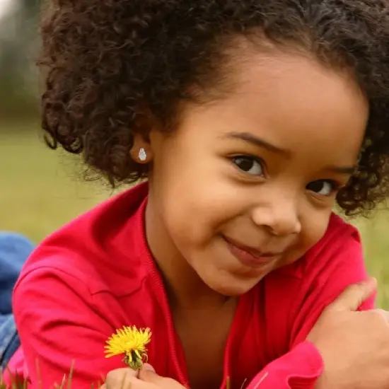 Girls' CZ Ice Cream Sundae Screw Back Sterling Silver Earrings - In Season Jewelry image {2}