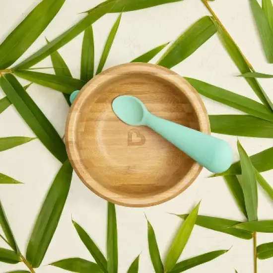 Munchkin Bamboo Suction Dining Bowl with Silicone Spoon image {2}