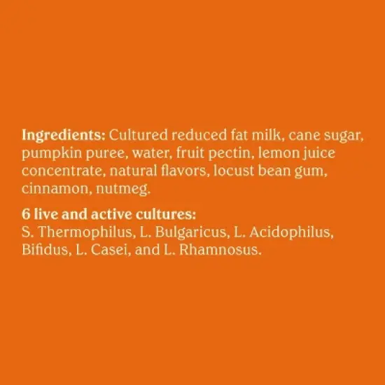 Chobani Pumpkin Low Fat Blended Greek Yogurt - 5.3oz image {7}