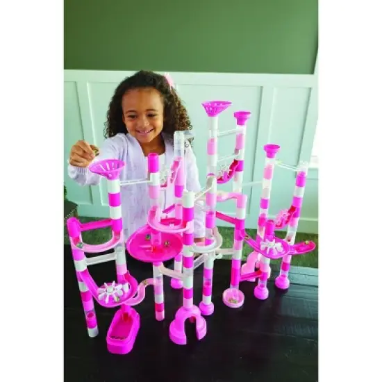 MindWare Sparkle Marble Run 70 Pieces Plus Add-On Set - Building image {2}