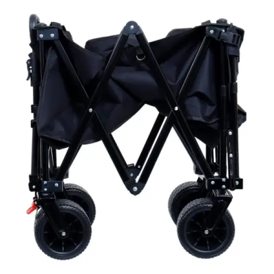 SKRAN Heavy Duty Foldable Beach Fishing Cart 400LBS Weight Capacity,with Extended Tailgate & Adjustable Drawbar for Shopping,Sports,Outdoor image {10}