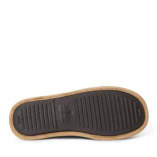 Dearfoams Men's Tanner Home Body Embroidered Ribbed Scuff Slipper image {3}