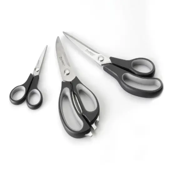 BergHOFF CooknCo 3Pc Kitchen Scissor Set, Black/Grey image {3}