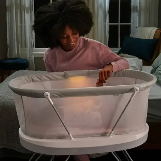 Fisher-Price Luminate Bassinet - White image {1}