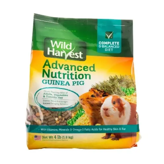 Wild Harvest Advanced Nutrition Vegetable and Alfalfa Hay Flavor Dry Guinea Pig Food - 4lbs image {6}