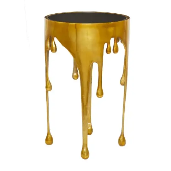 Contemporary Aluminum Melting Accent Table - Olivia & May image {5}