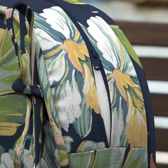 19" x 20" ProFoam Outdoor Rounded Back Seat Cushion Simone Tropical Blue - Arden Selections image {5}