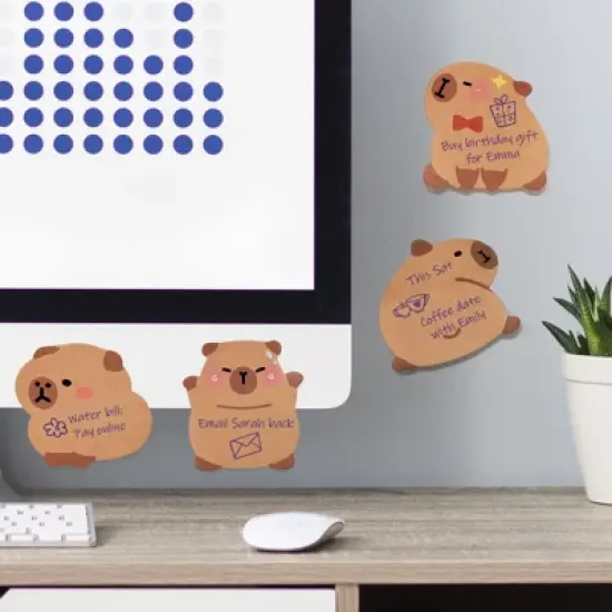 Wrapables Cute Capybara Sticky Notes (Set of 8) image {3}