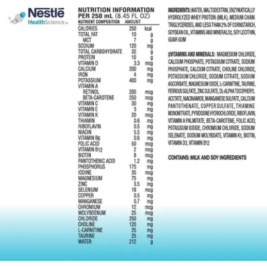 Nestle Peptamen 1 Cal Liquid, Unflavored, 8.45 oz, 24 Count image {1}