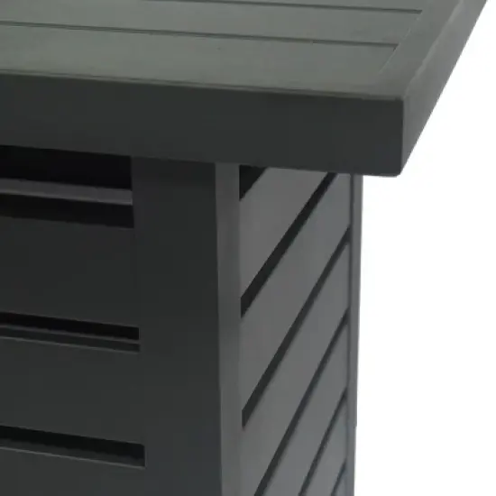 Christopher Knight Home Firth Outdoor 30,000 BTU Iron Fire Pit Table, Black image {5}