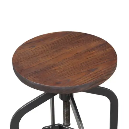 Court Adjustable Backless Barstool Brown - Picket House Furnishings image {6}