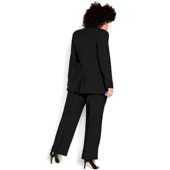 Women's Plus Size Perfect Suit Jacket - black| CITY CHIC image {1}