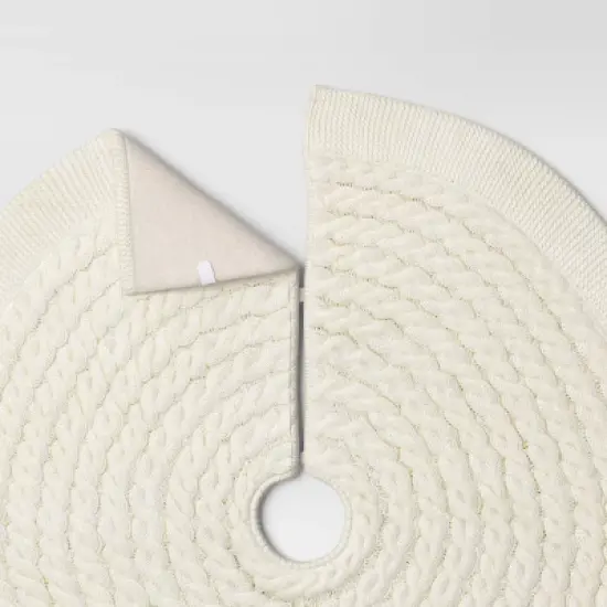 48" Centric Cable Knit Tree Skirt - Wondershop&trade; image {3}