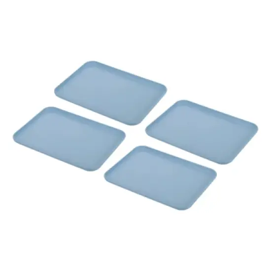 Unique Bargains Plastic Reusable Serving Tray 4 Pcs image {5}