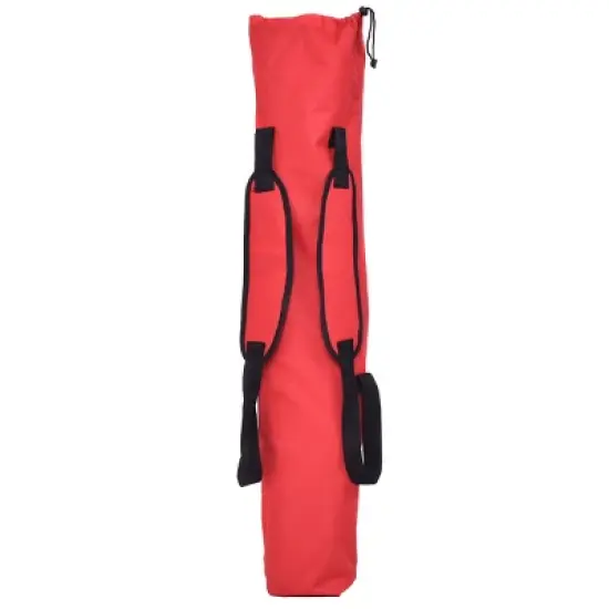 Costway Red Portable Folding Hammock Lounge Camping Bed Steel Frame Stand W/Carry Bag image {5}