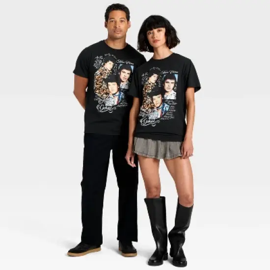 Latino Heritage Month Adult Graphic Juan Gabriel Short Sleeve T-Shirt - Black image {3}