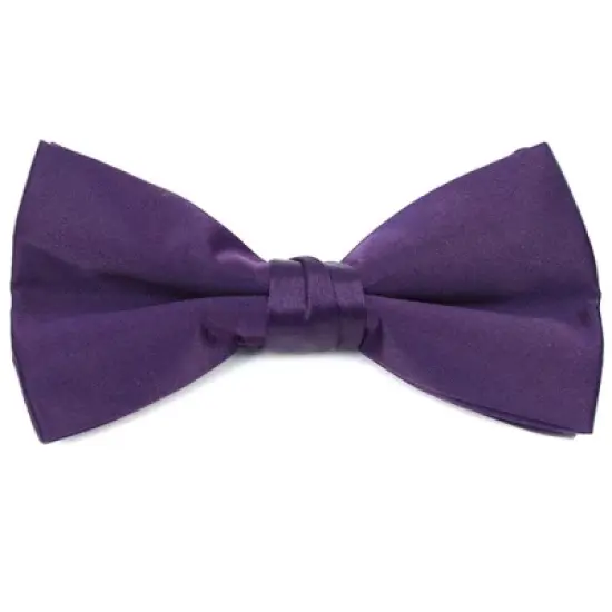 Young Boy's Pre-tied Clip On Bow Tie - Formal Tuxedo Solid Color image {36}
