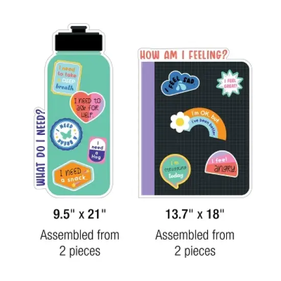 Carson Dellosa Education We Stick Together Vibe Check Bulletin Board Set (51 pieces) image {3}