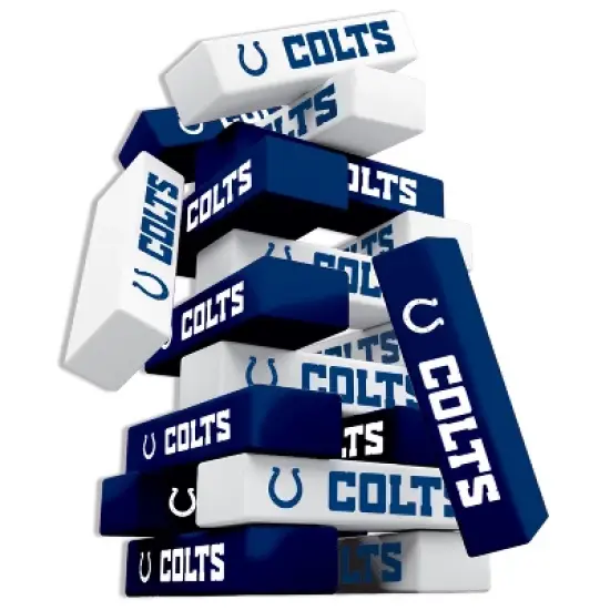 MasterPieces Real Wood Block Tumble Towers - NFL Indianapolis Colts image {2}