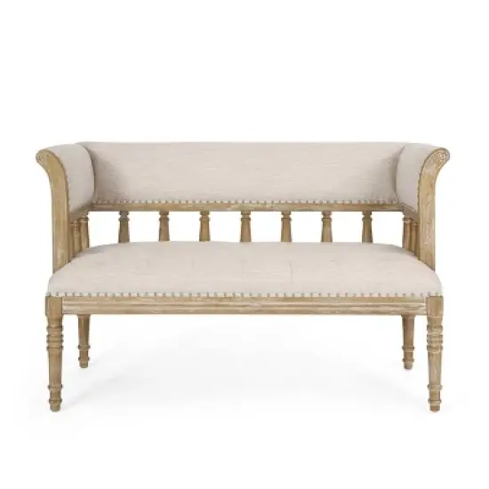 Loyning Traditional Fabric Tufted Loveseat - Christopher Knight Home image {10}