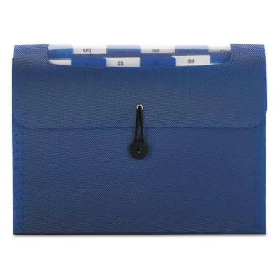 Smead Step Index Organizer 12-Pocket Letter Poly Navy 70902 image {3}