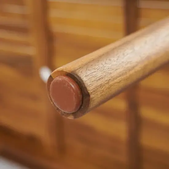 Christopher Knight Home Maya 7 Pieces Outdoor Acacia and Polypropelene Plastic Dining Set image {8}