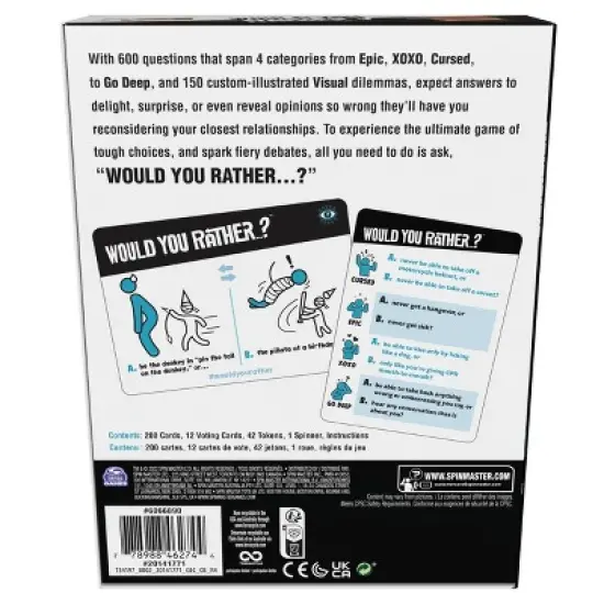 Spin Master Games Would You Rather Board Game image {5}