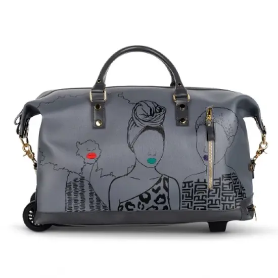 Pardon My Fro Weekender Travel Roller Bags image {2}