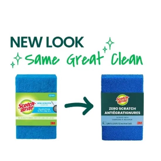 Scotch-Brite Non Scratch Scour Pads - 4ct image {1}