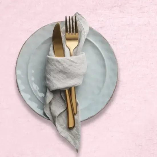 Unique Bargains Washable Polyester Place Mats Pink 12 Pcs image {4}