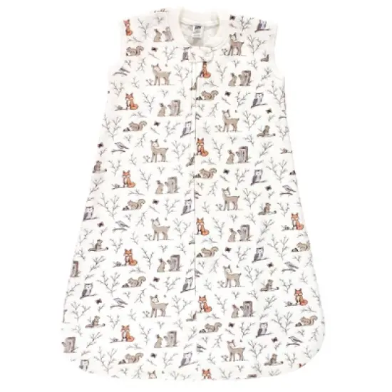 Hudson Baby Infant Girl Premium Quilted Sleeveless Sleeping Bag and Wearable Blanket, Enchanted Forest image {2}