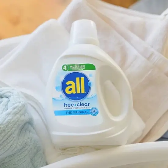 All Free Clear Liquid Laundry Detergent with OXI Stain Removers 79 Loads - 141 fl oz image {7}