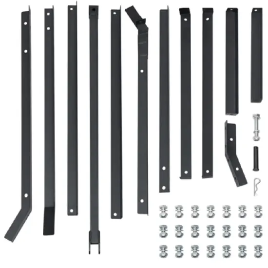 Driveway Drag 74" Width with 2 Adjustable Bars, Heavy Duty Steel Tow Behind Drag Harrow Grader for ATV, Garden Lawn Tractors, Hay Field, Gravel, Soil image {5}