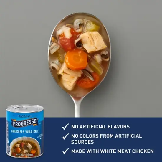 Progresso Gluten Free Traditional Chicken & Wild Rice Soup - 19oz image {2}