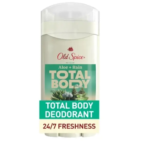 Old Spice Total Body Solid Deodorant - Aloe and Rain - 3oz image {10}