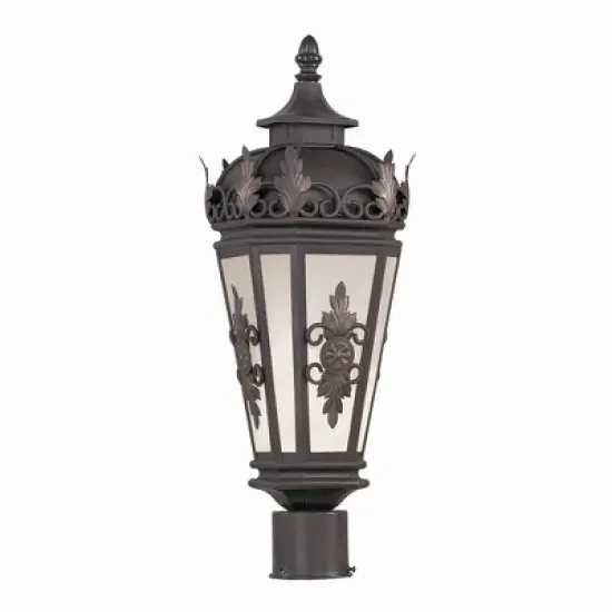 Livex Lighting Berkshire 1 - Light Post Light in  Bronze image {2}