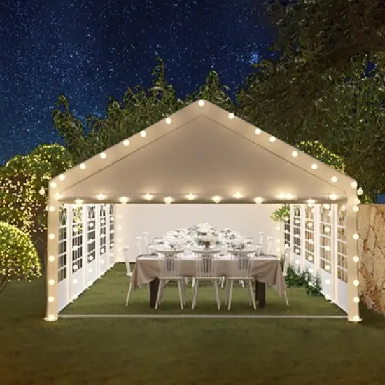 Outdoor Gazebo Tent for Events , Removable Sidewalls, 3 Storage Bags, Waterproof, Easy Setup, Ideal for Backyard Parties, Weddings image {10}